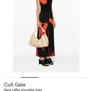 Cult Gaia Hera Raffia shoulder bag Large